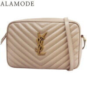 SAINT LAURENT PARIS Lou Camera Bag Shoulder Crossbody YSL Calfskin Dark Beige